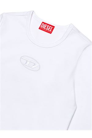 white cotton tshirt DIESEL KIDS | J020380AFAAK100